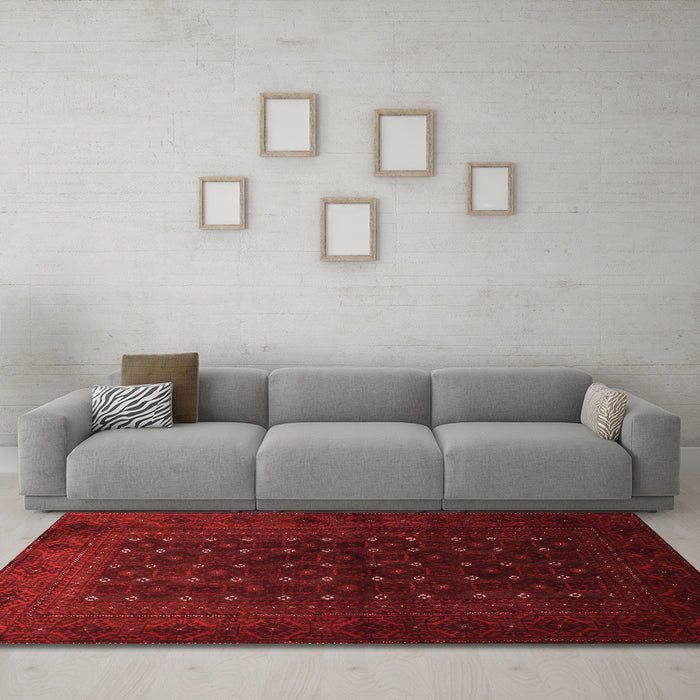 Traditional Red Washable Rugs
