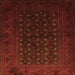 Serging Thickness of Persian Orange Traditional Rug, tr1745org