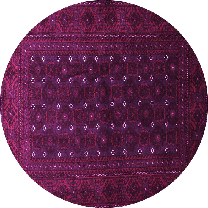 Round Persian Pink Traditional Rug, tr1745pnk