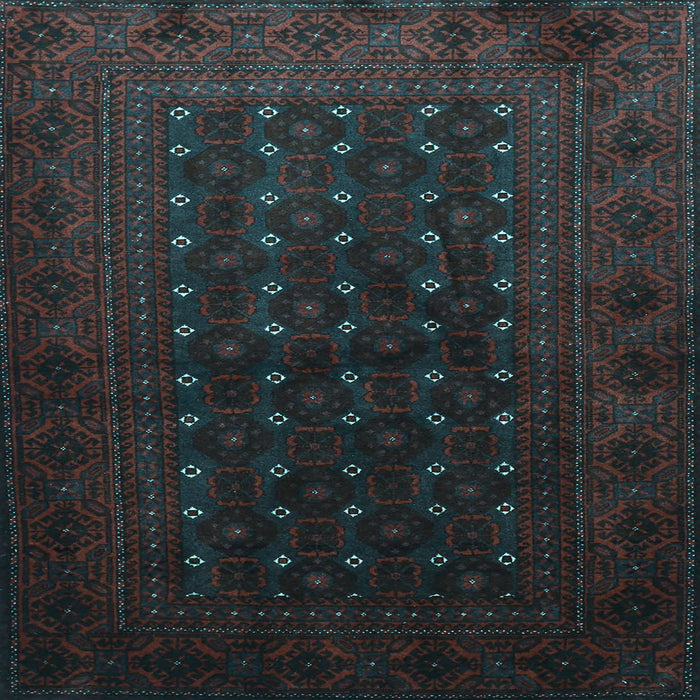 Square Persian Light Blue Traditional Rug, tr1745lblu