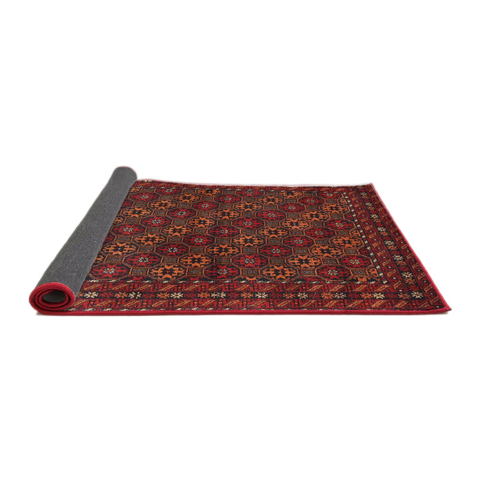 Sideview of Traditional Brown Red Persian Rug, tr1746