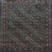 Square Machine Washable Persian Light Blue Traditional Rug, wshtr1746lblu