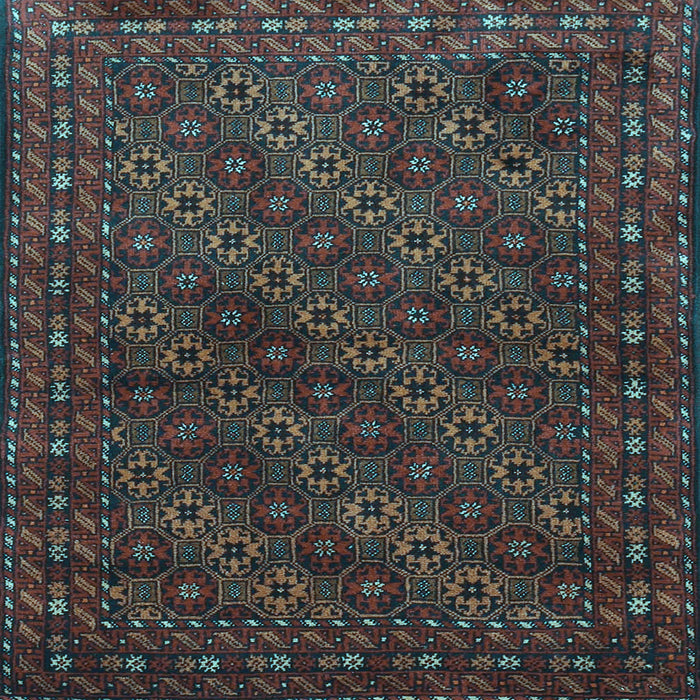 Square Persian Light Blue Traditional Rug, tr1746lblu