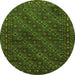 Machine Washable Persian Green Traditional Area Rugs, wshtr1746grn