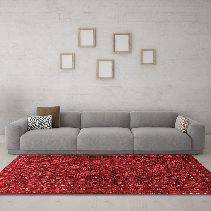 Traditional Red Washable Rugs