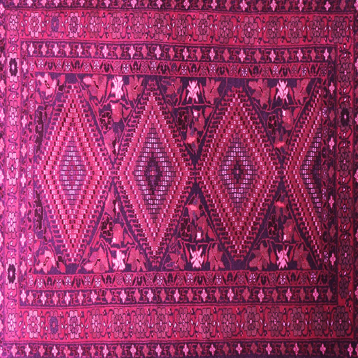 Square Machine Washable Persian Pink Traditional Rug, wshtr1747pnk