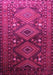 Machine Washable Persian Pink Traditional Rug, wshtr1747pnk