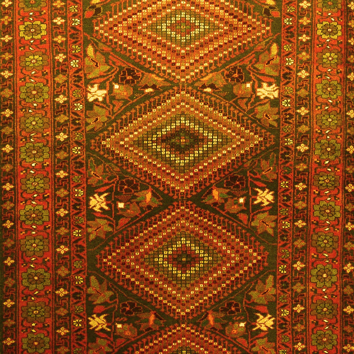 Machine Washable Persian Yellow Traditional Rug, wshtr1747yw