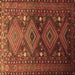 Square Machine Washable Persian Brown Traditional Rug, wshtr1747brn