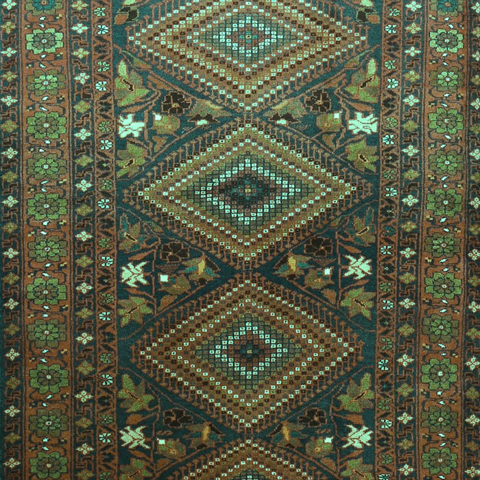Machine Washable Persian Turquoise Traditional Area Rugs, wshtr1747turq