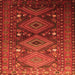 Serging Thickness of Persian Orange Traditional Rug, tr1747org