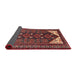 Sideview of Traditional Dark Almond Brown Persian Rug, tr1748