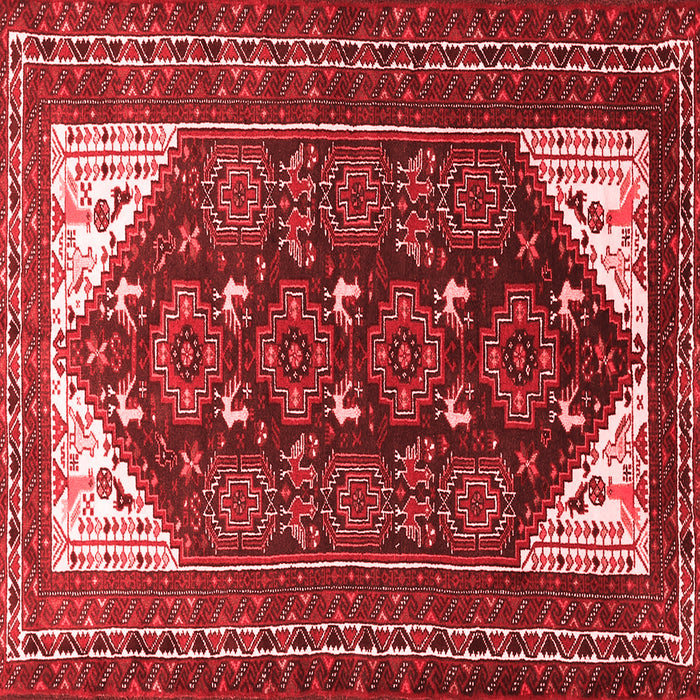 Machine Washable Persian Red Traditional Rug, wshtr1748red