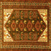 Square Persian Yellow Traditional Rug, tr1748yw