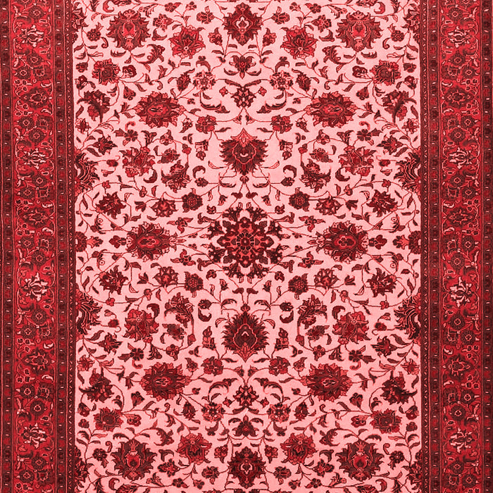 Machine Washable Persian Red Traditional Rug, wshtr1749red