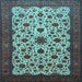 Square Machine Washable Persian Light Blue Traditional Rug, wshtr1749lblu