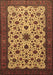 Machine Washable Persian Brown Traditional Rug, wshtr1749brn