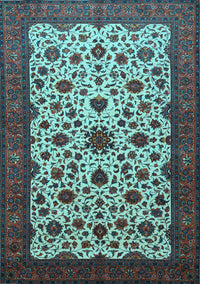 Persian Light Blue Traditional Rug, tr1749lblu