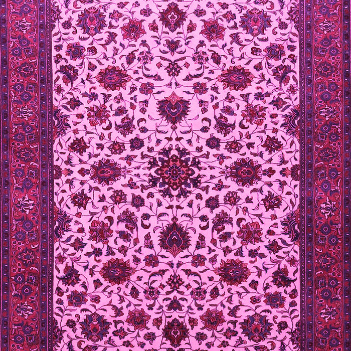 Machine Washable Persian Pink Traditional Rug, wshtr1749pnk