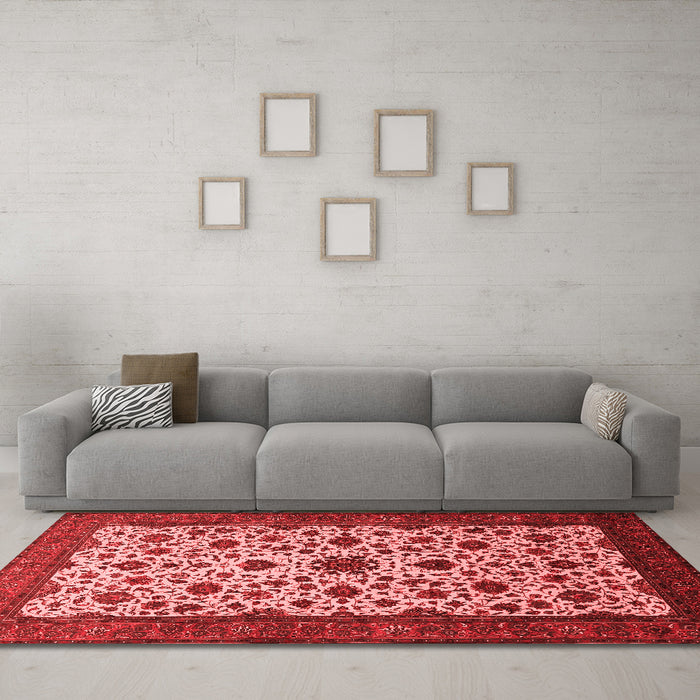Traditional Red Washable Rugs