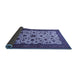 Sideview of Persian Blue Traditional Rug, tr1749blu