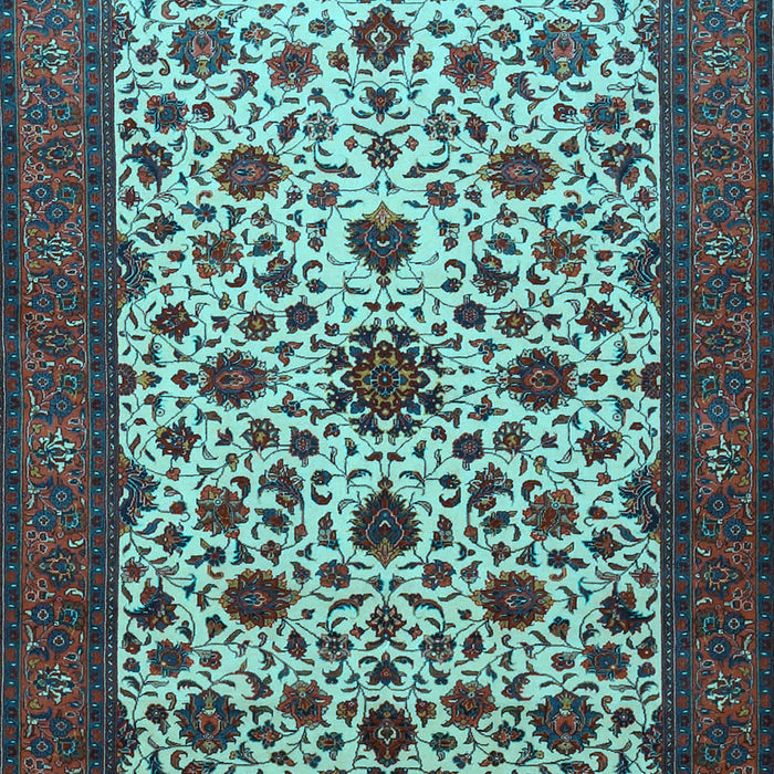 Machine Washable Persian Light Blue Traditional Rug, wshtr1749lblu