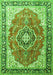 Medallion Green Traditional Rug, tr174grn