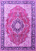 Medallion Purple Traditional Rug, tr174pur