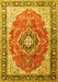 Medallion Yellow Traditional Rug, tr174yw