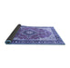 Sideview of Medallion Blue Traditional Rug, tr174blu