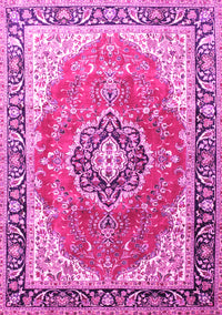 Medallion Pink Traditional Rug, tr174pnk