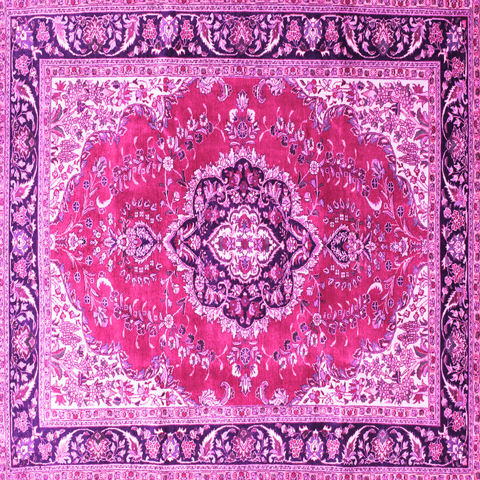 Square Medallion Pink Traditional Rug, tr174pnk