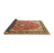 Sideview of Medallion Brown Traditional Rug, tr174brn