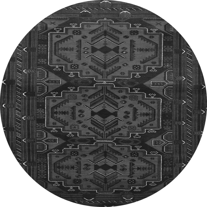 Square Persian Gray Traditional Rug, tr1750gry