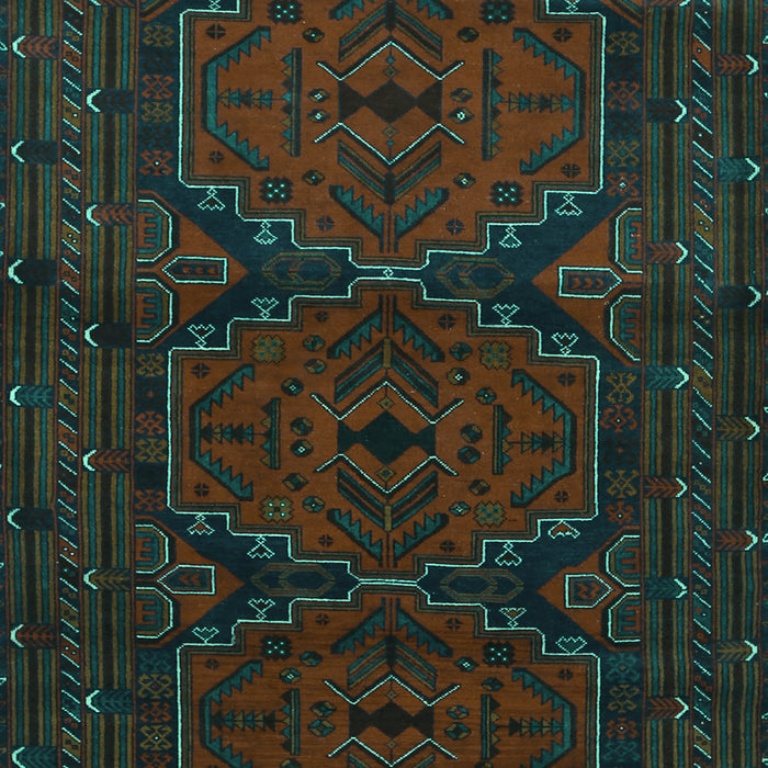 Machine Washable Persian Turquoise Traditional Area Rugs, wshtr1750turq