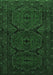 Machine Washable Persian Emerald Green Traditional Area Rugs, wshtr1750emgrn