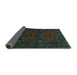 Sideview of Persian Turquoise Traditional Rug, tr1750turq