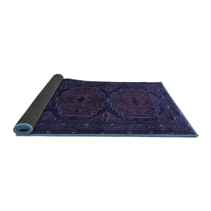 Sideview of Persian Blue Traditional Rug, tr1750blu