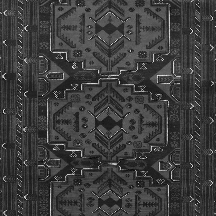 Serging Thickness of Machine Washable Persian Gray Traditional Rug, wshtr1750gry