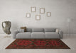 Machine Washable Persian Brown Traditional Rug in a Living Room,, wshtr1750brn