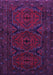 Machine Washable Persian Purple Traditional Area Rugs, wshtr1750pur