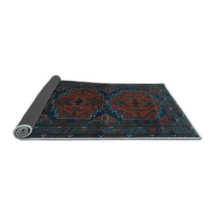 Sideview of Persian Light Blue Traditional Rug, tr1750lblu