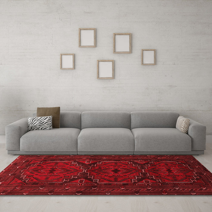 Traditional Red Washable Rugs