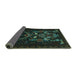 Sideview of Persian Turquoise Traditional Rug, tr1751turq