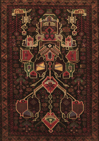 Persian Brown Traditional Rug, tr1751brn