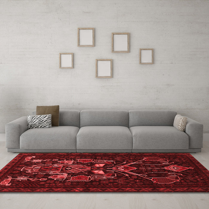 Traditional Red Washable Rugs