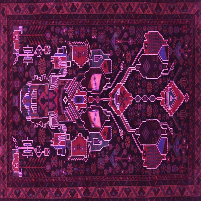 Square Machine Washable Persian Pink Traditional Rug, wshtr1751pnk