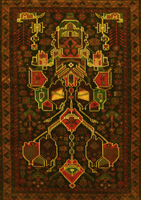 Persian Yellow Traditional Rug, tr1751yw