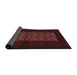 Sideview of Traditional Wine Red Persian Rug, tr1752