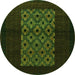 Machine Washable Persian Green Traditional Area Rugs, wshtr1752grn